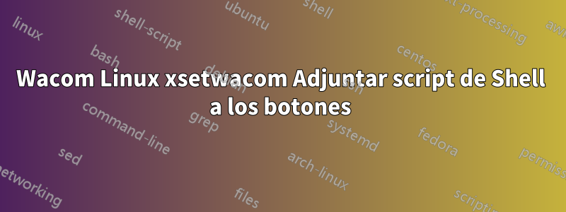 Wacom Linux xsetwacom Adjuntar script de Shell a los botones