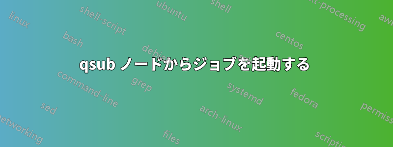 qsub ノードからジョブを起動する