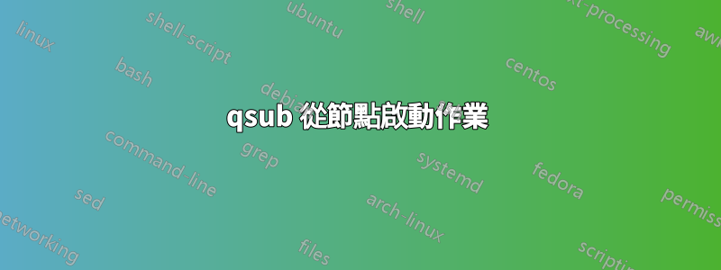 qsub 從節點啟動作業