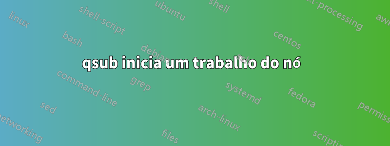 qsub inicia um trabalho do nó