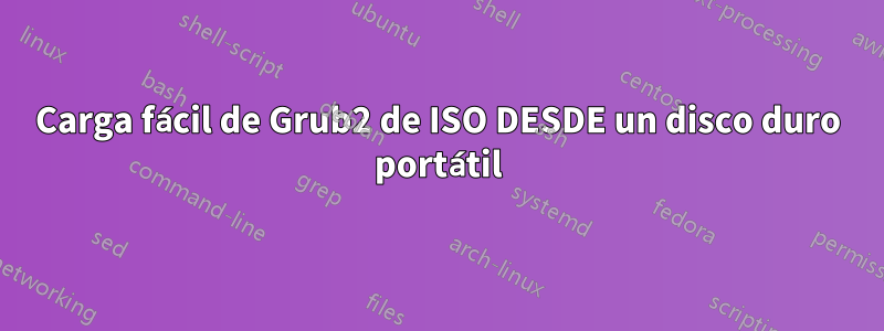 Carga fácil de Grub2 de ISO DESDE un disco duro portátil