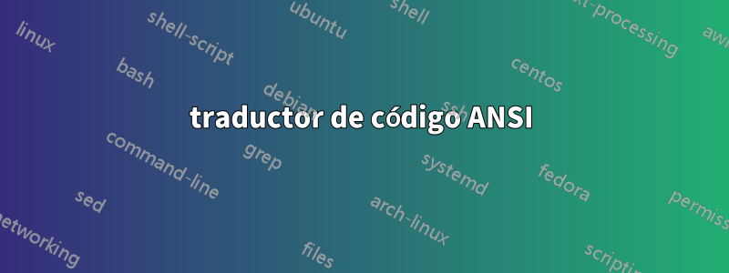 traductor de código ANSI