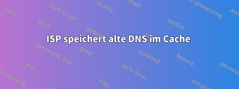 ISP speichert alte DNS im Cache