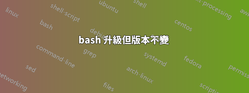 bash 升級但版本不變