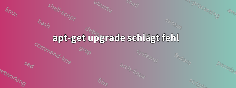 apt-get upgrade schlägt fehl 