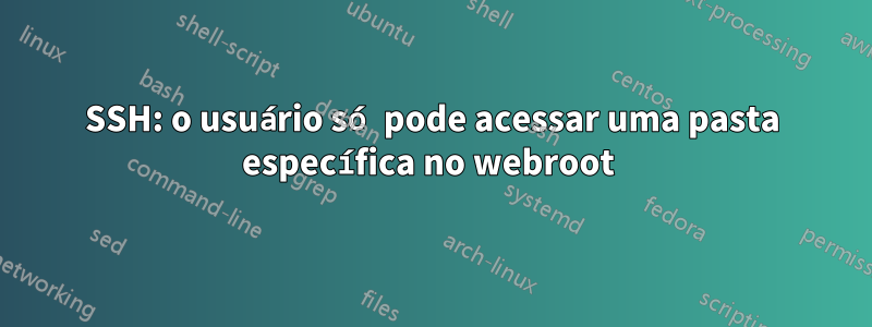 SSH: o usuário só pode acessar uma pasta específica no webroot 