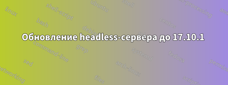 Обновление headless-сервера до 17.10.1