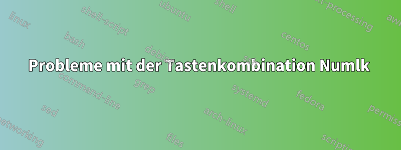 Probleme mit der Tastenkombination Numlk