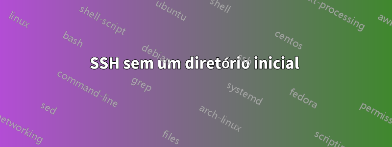 SSH sem um diretório inicial