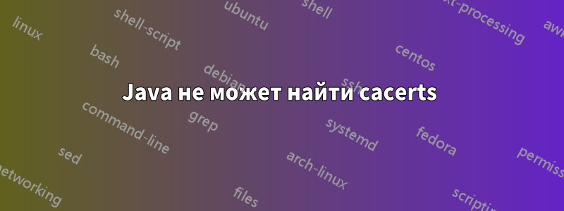 Java не может найти cacerts