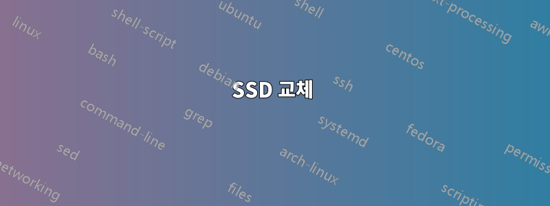 SSD 교체