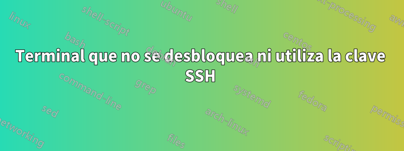 Terminal que no se desbloquea ni utiliza la clave SSH