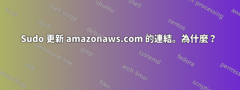 Sudo 更新 amazonaws.com 的連結。為什麼？