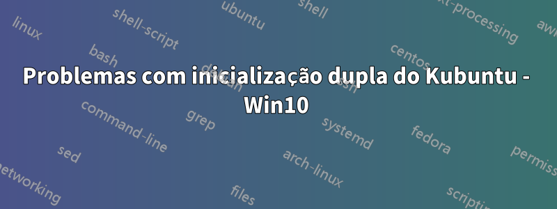 Problemas com inicialização dupla do Kubuntu - Win10