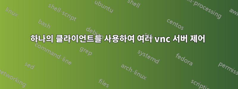 하나의 클라이언트를 사용하여 여러 vnc 서버 제어