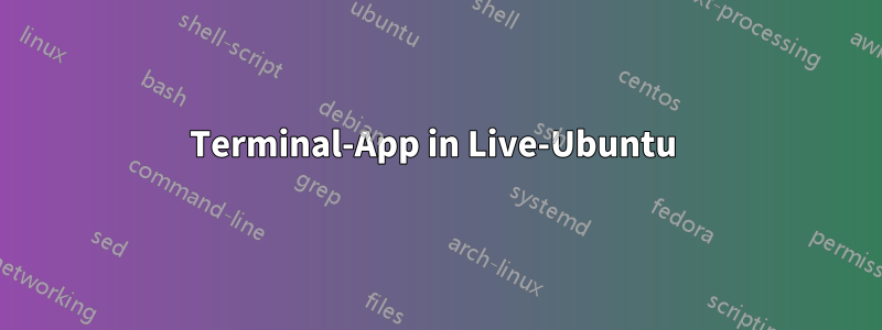 Terminal-App in Live-Ubuntu 