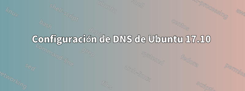 Configuración de DNS de Ubuntu 17.10