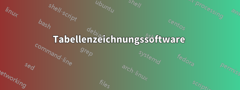 Tabellenzeichnungssoftware