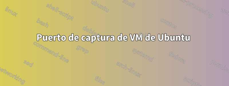 Puerto de captura de VM de Ubuntu