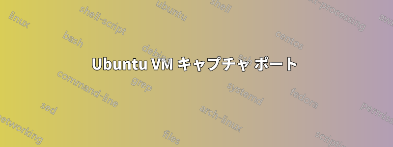 Ubuntu VM キャプチャ ポート