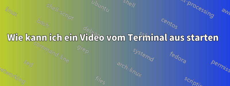 Wie kann ich ein Video vom Terminal aus starten 