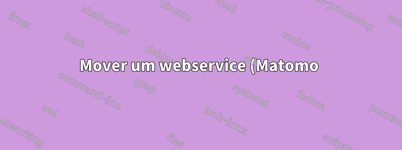 Mover um webservice (Matomo) para um novo servidor