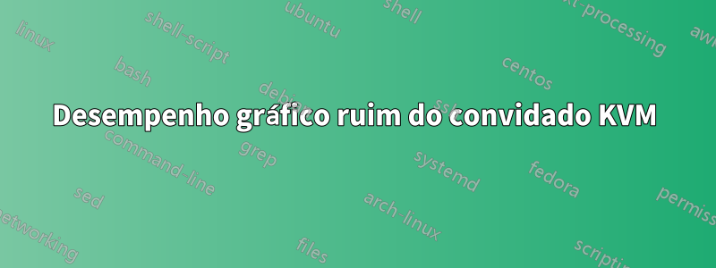 Desempenho gráfico ruim do convidado KVM