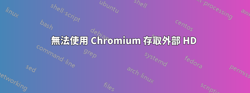 無法使用 Chromium 存取外部 HD