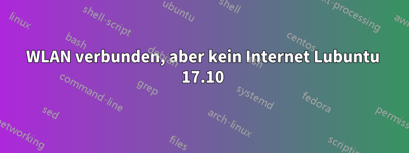 WLAN verbunden, aber kein Internet Lubuntu 17.10