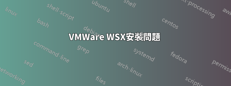 VMWare WSX安裝問題