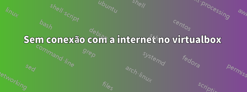 Sem conexão com a internet no virtualbox