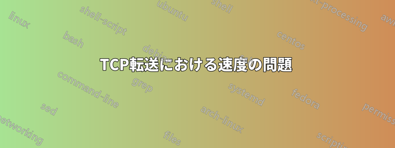 TCP転送における速度の問題