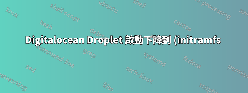 Digitalocean Droplet 啟動下降到 (initramfs) 提示/busybox