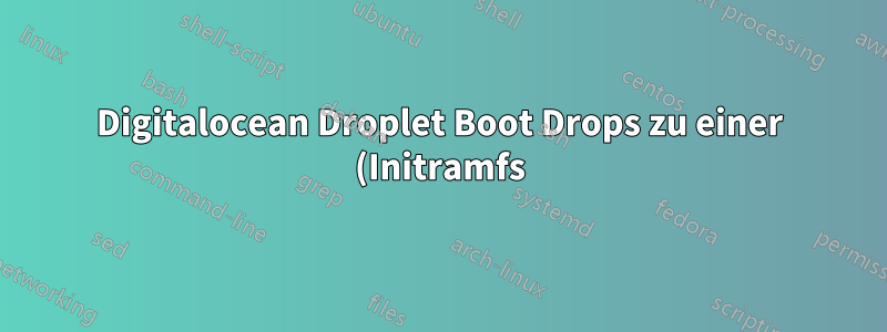 Digitalocean Droplet Boot Drops zu einer (Initramfs) Eingabeaufforderung/Busybox