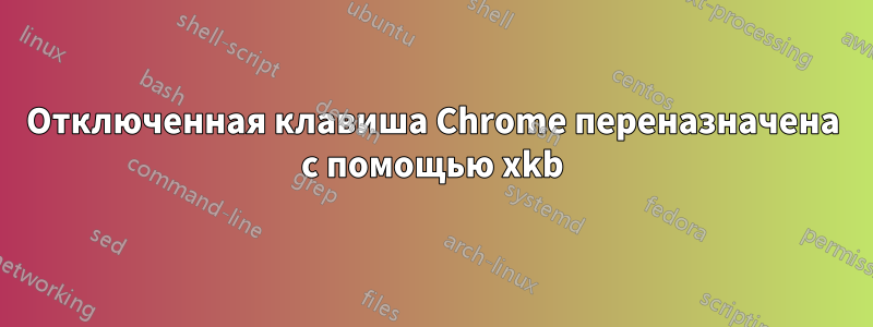 Отключенная клавиша Chrome переназначена с помощью xkb