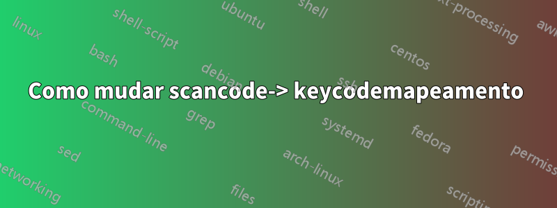 Como mudar scancode-> keycodemapeamento