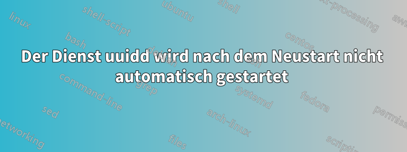 Der Dienst uuidd wird nach dem Neustart nicht automatisch gestartet