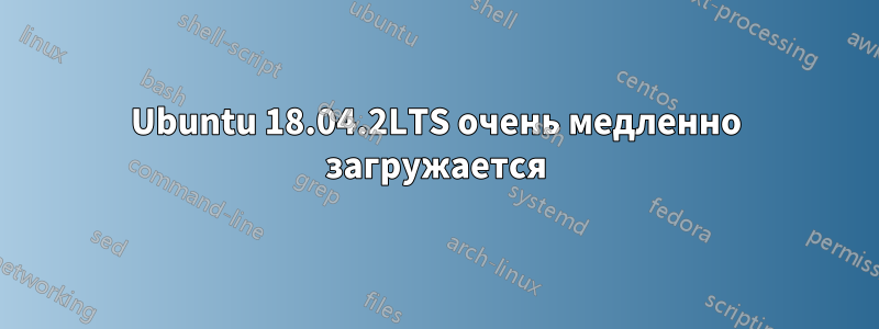 Ubuntu 18.04.2LTS очень медленно загружается