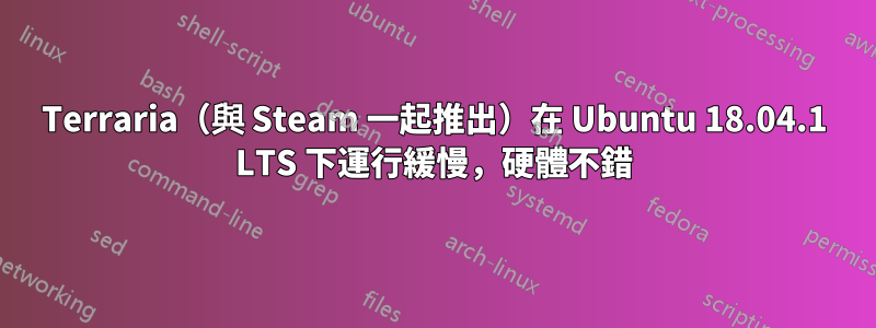 Terraria（與 Steam 一起推出）在 Ubuntu 18.04.1 LTS 下運行緩慢，硬體不錯