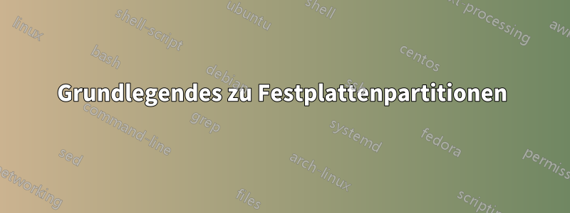 Grundlegendes zu Festplattenpartitionen