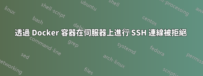 透過 Docker 容器在伺服器上進行 SSH 連線被拒絕