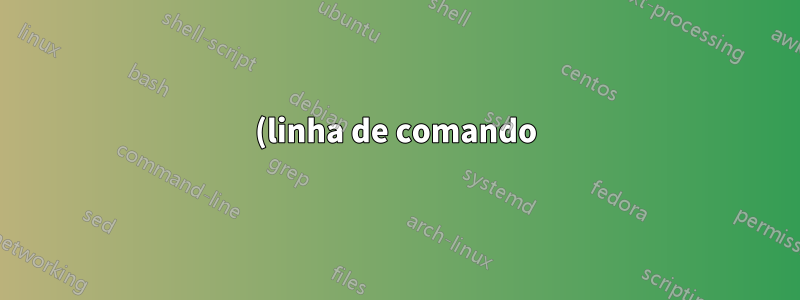 (linha de comando) ferramenta para montar gráficos
