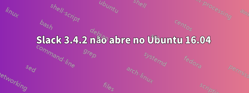 Slack 3.4.2 não abre no Ubuntu 16.04