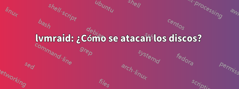 lvmraid: ¿Cómo se atacan los discos?