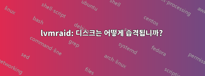 lvmraid: 디스크는 어떻게 습격됩니까?