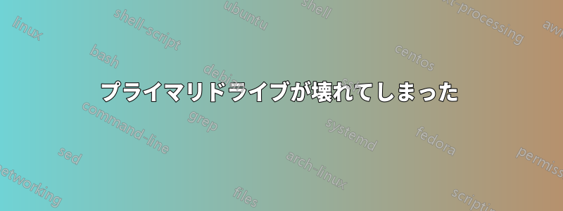 プライマリドライブが壊れてしまった