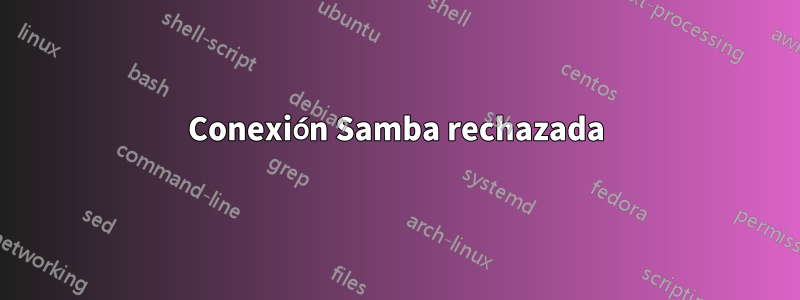 Conexión Samba rechazada