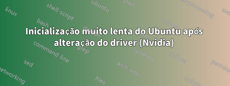 Inicialização muito lenta do Ubuntu após alteração do driver (Nvidia)