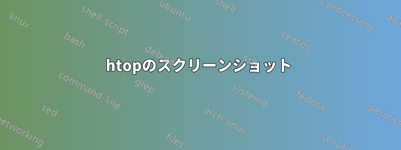 htopのスクリーンショット