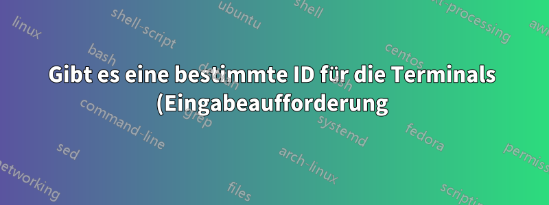 Gibt es eine bestimmte ID für die Terminals (Eingabeaufforderung), die ich auf dem Linux-Computer geöffnet habe?
